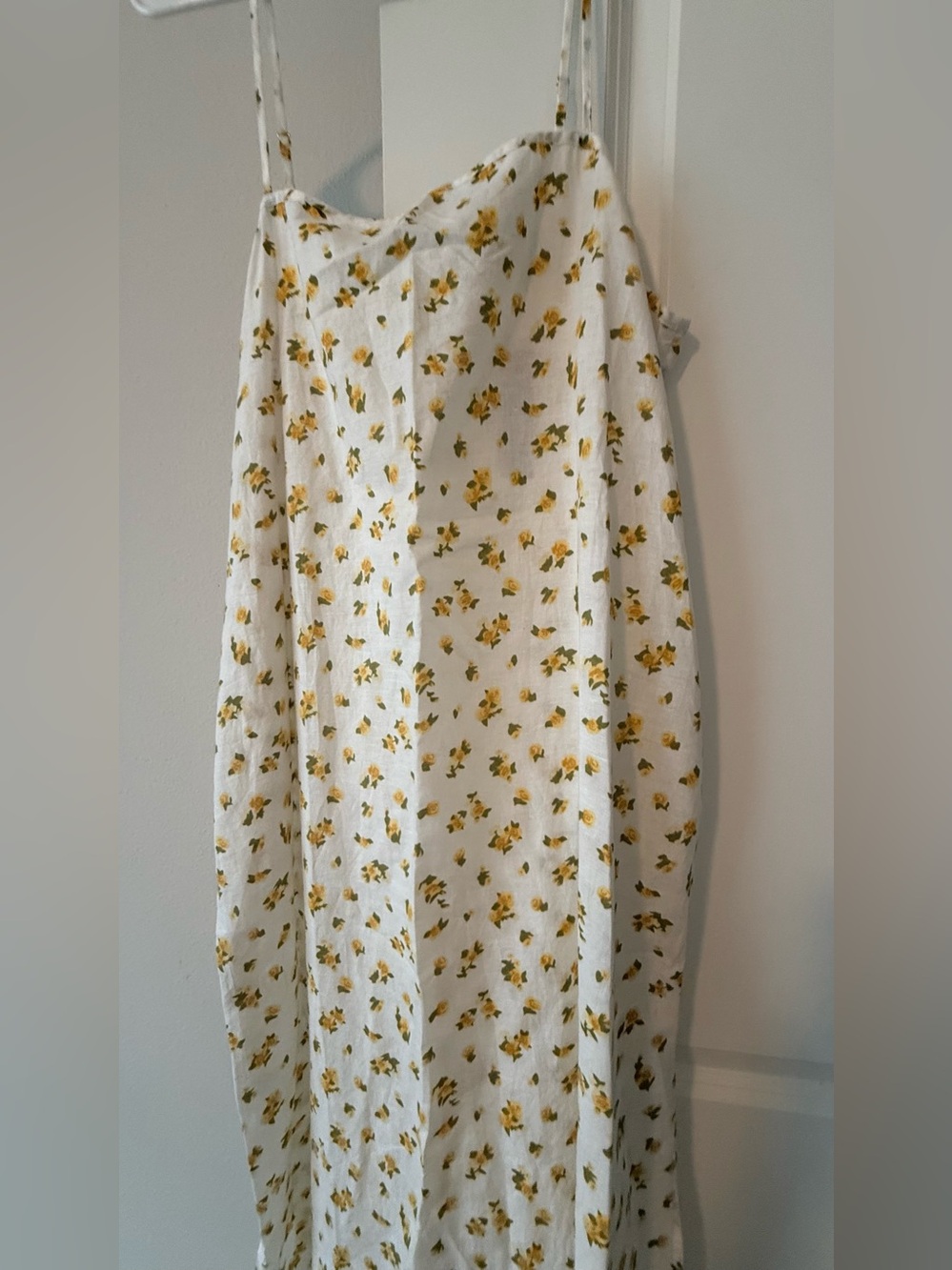 J. Crew White Maxi Skirt with Yellow Floral Print - Picture 4 of 8